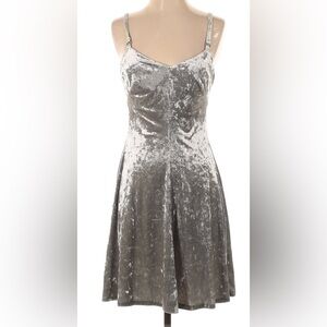 Calvin Klein Shimmering Silver Mini Dress